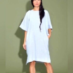 Ilana Kohn Iona Dress Light Blue Linen XS